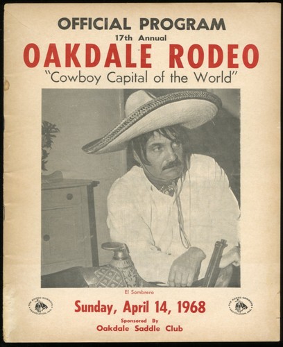 1968 oakdale rodeo official - 1968,