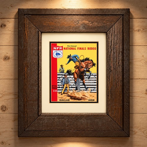 Vintage barnwood frame 1959 - vintage,