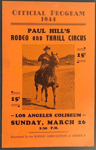Cowboy 1944 rodeo - rodeo, program