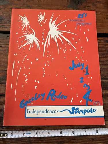 Vintage 1971 greeley rodeo - vintage,