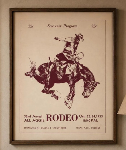 Texas rodeo 1953 vintage - 1953,