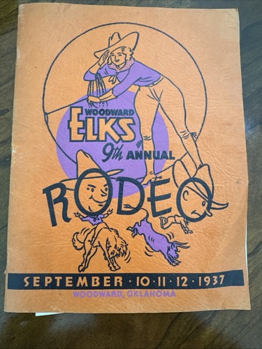 Vintage 1937 rodeo - vintage, program