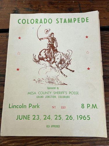 Vintage 1965 colorado stampede - 1965,