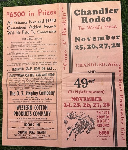 1936 chandler rodeo 49er - chandler, &