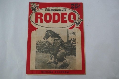 1952 rodeo program burkburnett - rodeo,